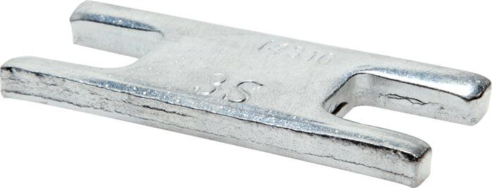 Piastra di bloccaggio per vite di montaggio (1 pezzo necessario per ogni coppia di ganasce), acciaio zincato, BG 7