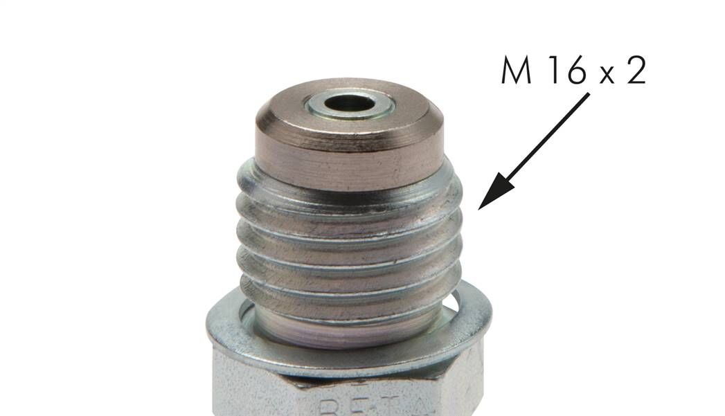 Messanschluss M16x2, 16 S-Dichtkegel, 1.4571