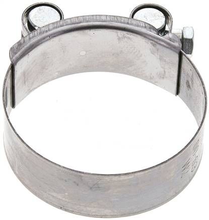 collier de serrage à boulon articulé Eco 22mm, 60 - 63mm, 1.4016 (W2)