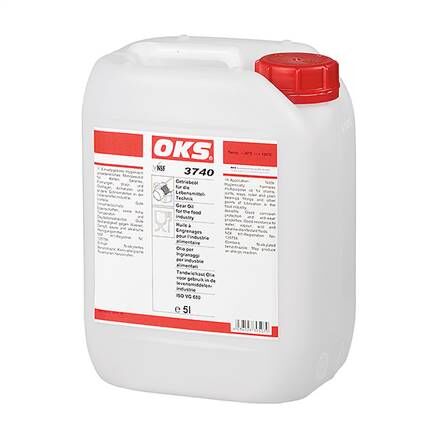 OKS 3740, Olio per ingranaggi per la tecnologia alimentare - Tanica da 5 l (DIN 51)