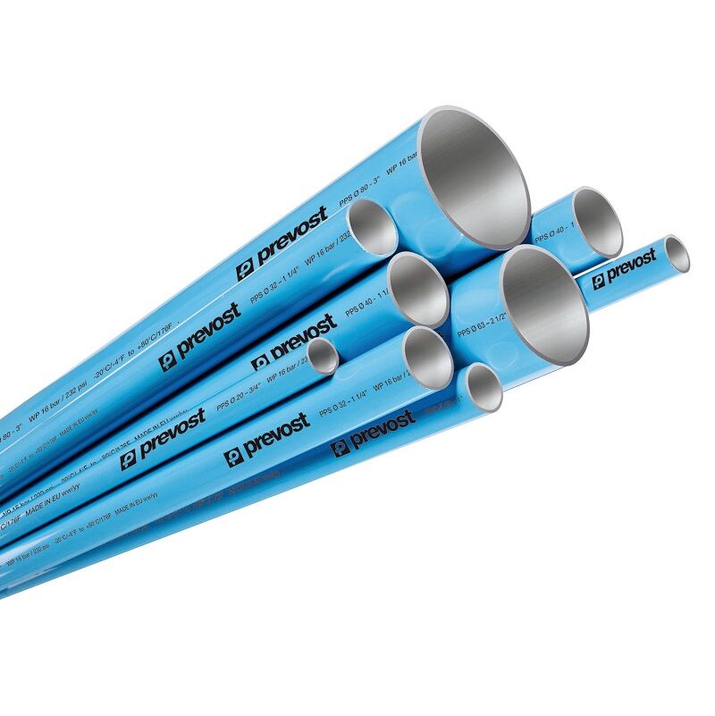 PREVOST-BLAU ALUMINIUM-ROHR Rohraußen-Ø = 25 | Länge 2,9 m