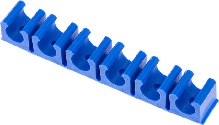 Fascetta stringitubo blu a 6 pieghe per tubo da 11,6 mm