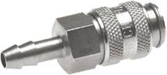 Attacco rapido (NW5) Tubo flessibile da 6 (1/4")mm, acciaio temprato e nichelato