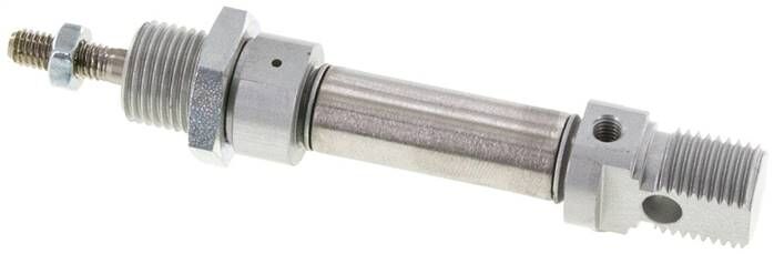 ISO 6432-Zylinder, einfachwirkend, Kolben 12mm, Hub 10mm
