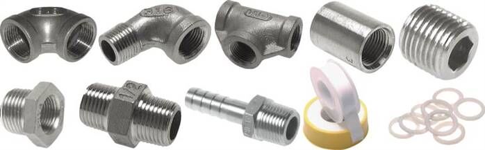 Multibox - raccordi in acciaio inox, R 1/8" - R 1/2"