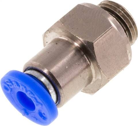 Clapet anti-retour G 1/8"-4mm, débit du tuyau au filetage, standard IQS