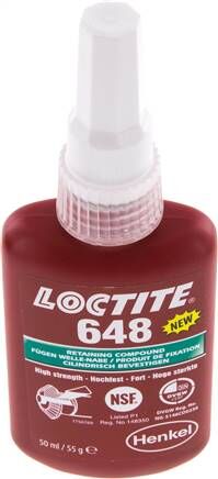 Composto legante anaerobico, LOCTITE, 50 ml, alta resistenza, forza manuale [min] 3
