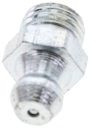 Ingrassatore conico dritto, M 8x1 (conico), acciaio zincato