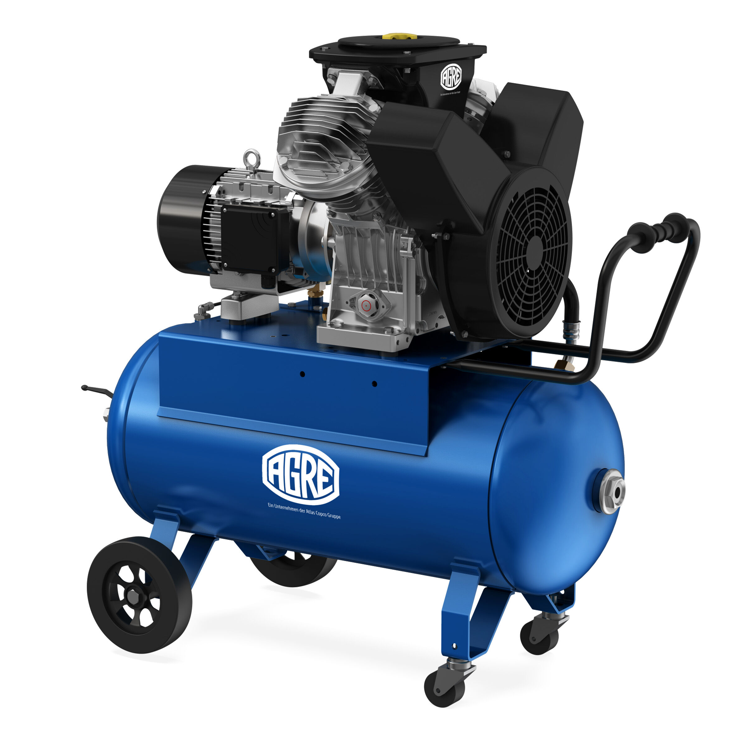 AGRE Industrie-Kolbenkompressor Typ BOSS 6002 D 2.0 fahrbar, 4116002213
