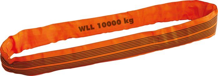 Cinghia ad anello EN 1492-2, lunghezza di lavoro 6 m, WLL 10000 kg