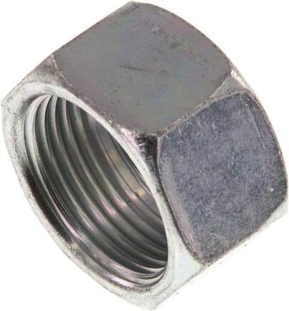 Ecrou de serrage pour raccord à bague coupante 22 L (M30x2), acier galvanisé