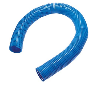 Tubo a spirale PA 10 x 8 mm, blu, lunghezza di lavoro 22,5 mtr