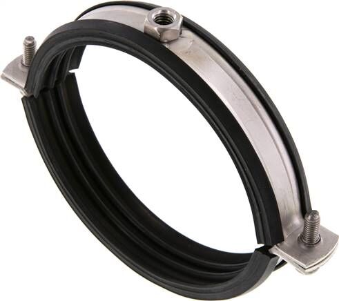 Fascetta stringitubo, 108 - 116 mm, 1.4404, con inserto, RS 116 G ESM8