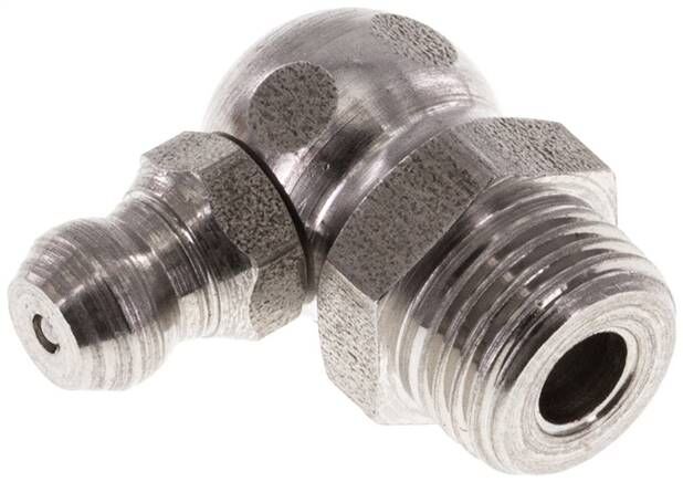 Ingrassatore conico a 90°, R 1/8", 1.4305 (esagonale)