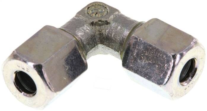 Raccordo ad anello di taglio a gomito 5 LL (M10x1), acciaio zincato