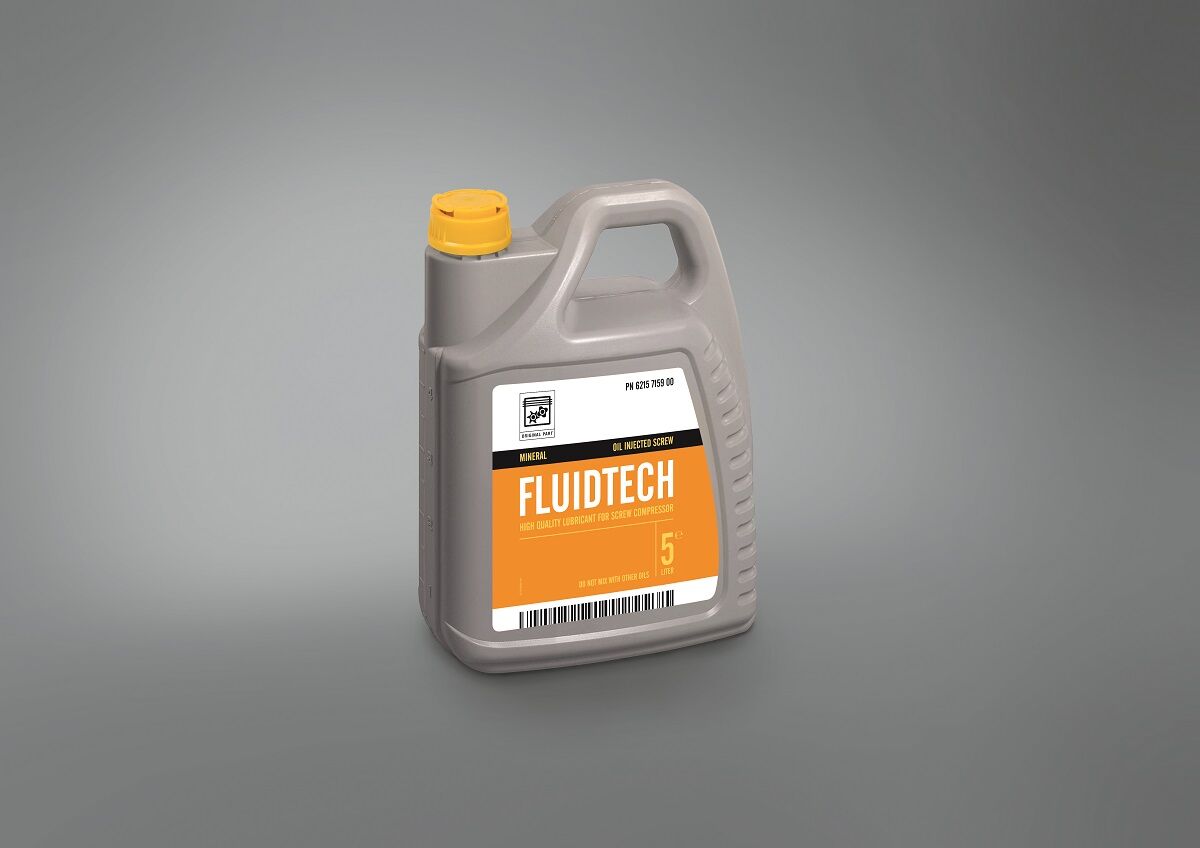 Olio di qualità per compressori a vite FluidTech 5L