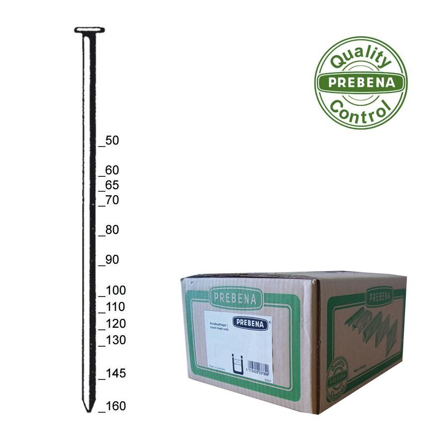 Chiodi a nastro Prebena RK31/65NK a gambo liscio zincati