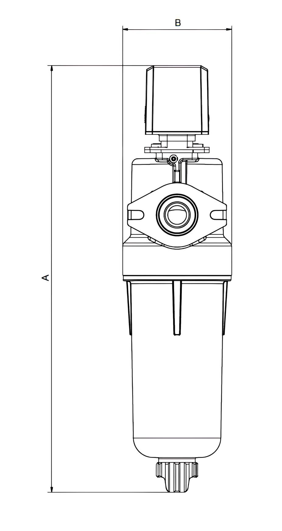 Filtro a coalescenza ad alte prestazioni Atlas Copco UD 75+ senza inPASS
