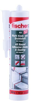 FISCHER Multi-Adhesive and Sealant KD, bianco, cartuccia da 290 ml