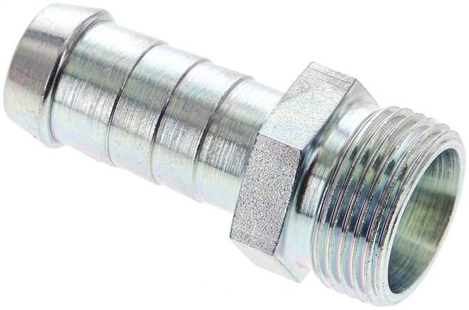 Nipplo per tubi flessibili M 22 x 1,5 (15 L), 14 - 15 mm, acciaio zincato