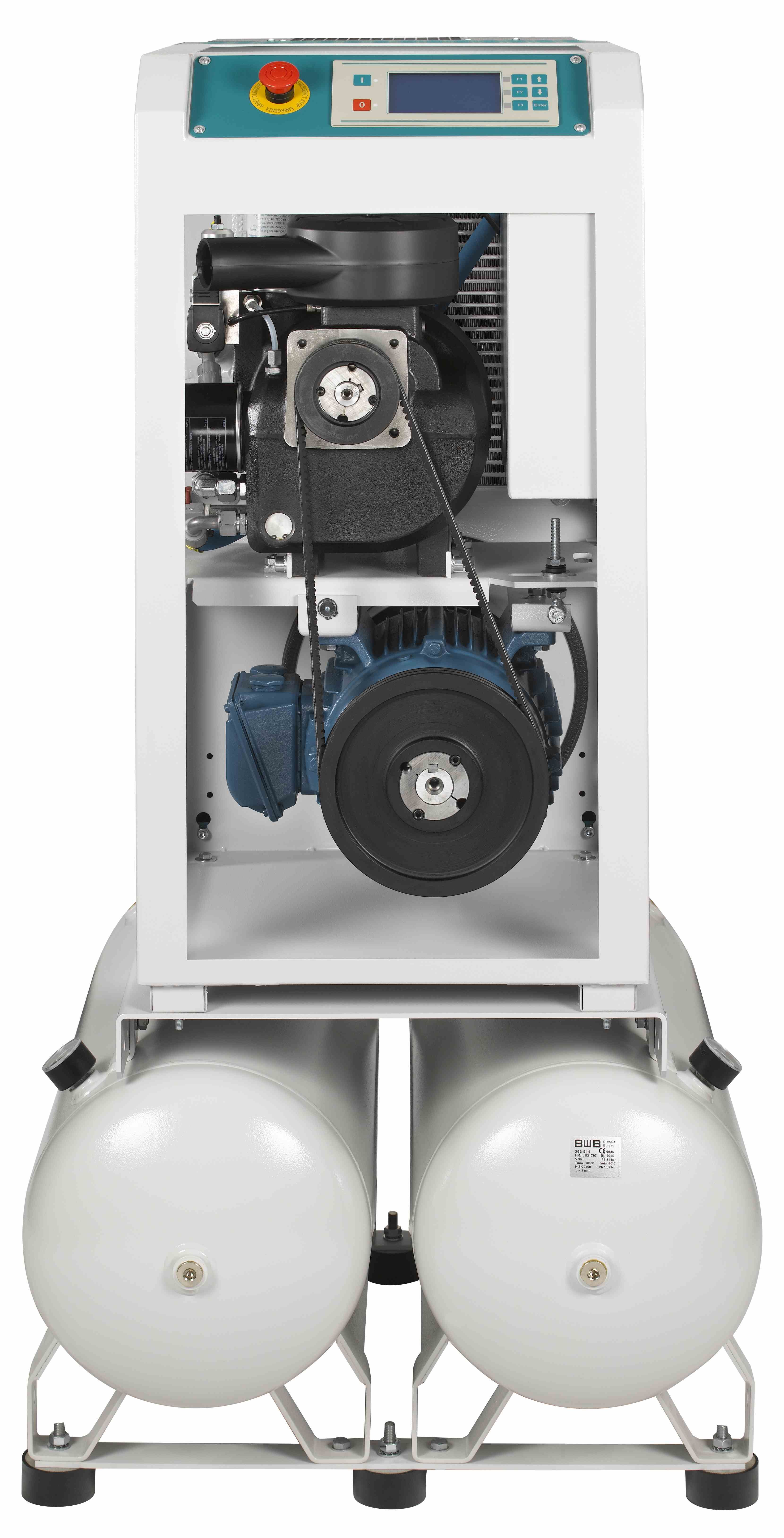 RENNER-Kompressor RSDK-PRO 3,0 auf 2x90L Behälter inkl. Kältetrockner -  Schraubenkompressor