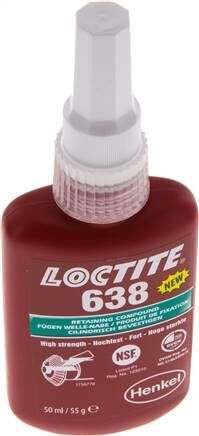 Composto legante anaerobico, LOCTITE, 50 ml, alta resistenza, resistenza manuale [min] 4