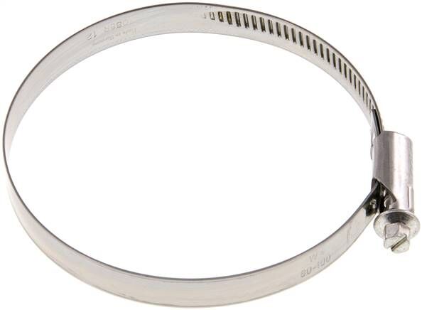 collier de serrage 12mm 80 - 100mm, 1.4301 (W4) (NORMA)