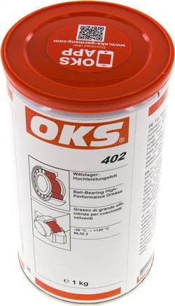 OKS 402 - Grasso per cuscinetti volventi ad alte prestazioni, lattina da 1 kg