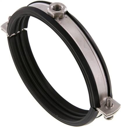 Fascetta stringitubo, 124 - 132 mm, 1.4404, con inserto