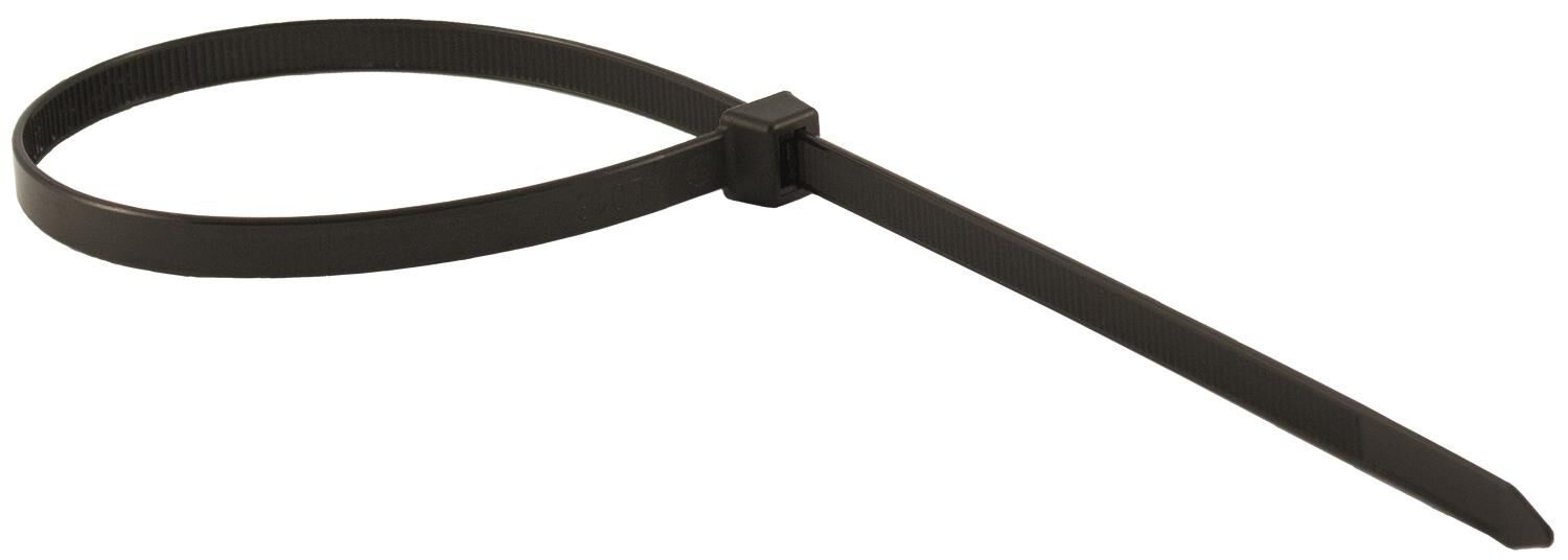 Fascetta per cavi, PA 6.6, nero, cinghia: 2,5 x 190 mm, PU 100 pz. KB-S-025190
