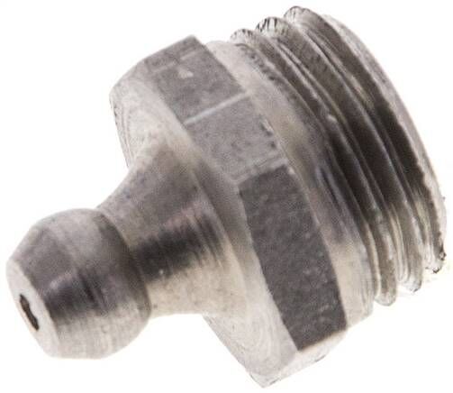 Ingrassatore conico dritto, R 1/4", 1.4305