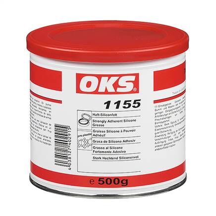 OKS 1155, grasso siliconico adesivo - lattina da 500 g