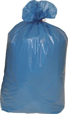 Sacco per rifiuti, 120 litri, blu, confezione da 25, LD-PE, 70 µm (tipo 100)