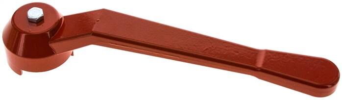 Maniglia combinata rossa, misura 7, standard (alluminio laccato)