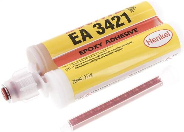 Adesivo epossidico 2K LOCTITE, doppia cartuccia da 200 ml (1:1, sistema C), 3421/200