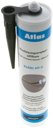 Silicone ad alta temperatura nero, cartuccia standard da 310 ml