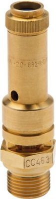 Steuergeräte ASME Sicherheitsventil Aus Messing – 1/10,2 Cm NPT, 120 Psi, 47 Scfm, Manuelle Druckentlastung, Für Druckluftsysteme