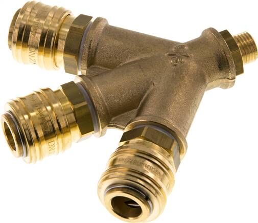 Wandhalter Verteilerdose Druckluftkupplung NW 7,2 1-Fach – Schwarzfischer Hydraulik