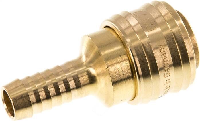 Druckluftkupplung NW 7,2 Mit Schlauchtülle 10 Mm | Standard-Schnellkupplung Aus Messing – Für Werkstatt & Industrie