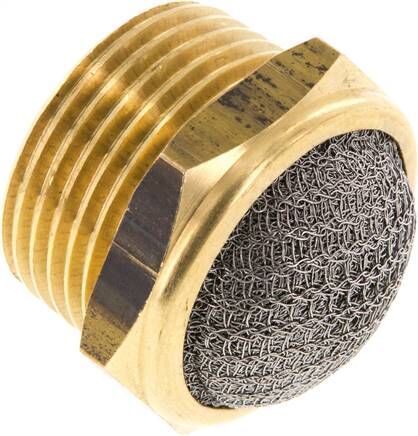 Produktbild von PATIKIL 3x Druckluft-Schalldämpfer – NPT 1/4″, Sinterbronze-Messing, Für Kompressoren & Ventile, 145psi