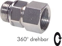 Hochdruckreiniger-Drehgelenk M22 14 Mm – 360° Drehbar, Knickfrei | Max. 5000 PSI | Für Reiniger Mit 3/8" NPT-Gewinde
