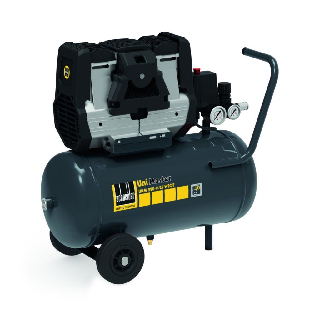 NTG Silent Kompressor 9 Bar 50L Tank – ölfrei, 1470W, 67 DB Leise, Mit Manometer & Druckregler, Starterset Erhältlich