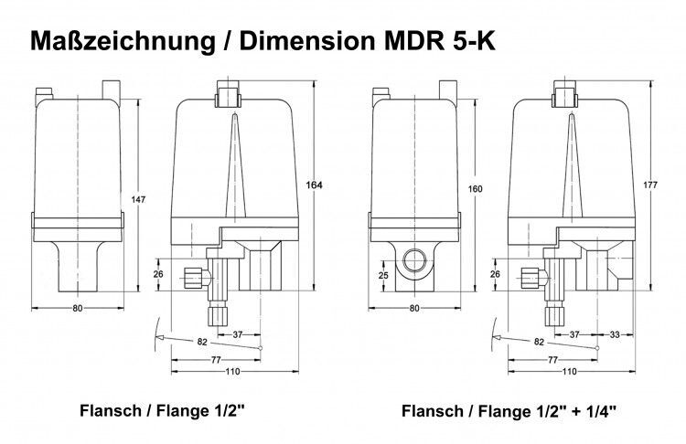 Condor Druckschalter MDR 5/11-K I DF Druckluft-Fachhandel